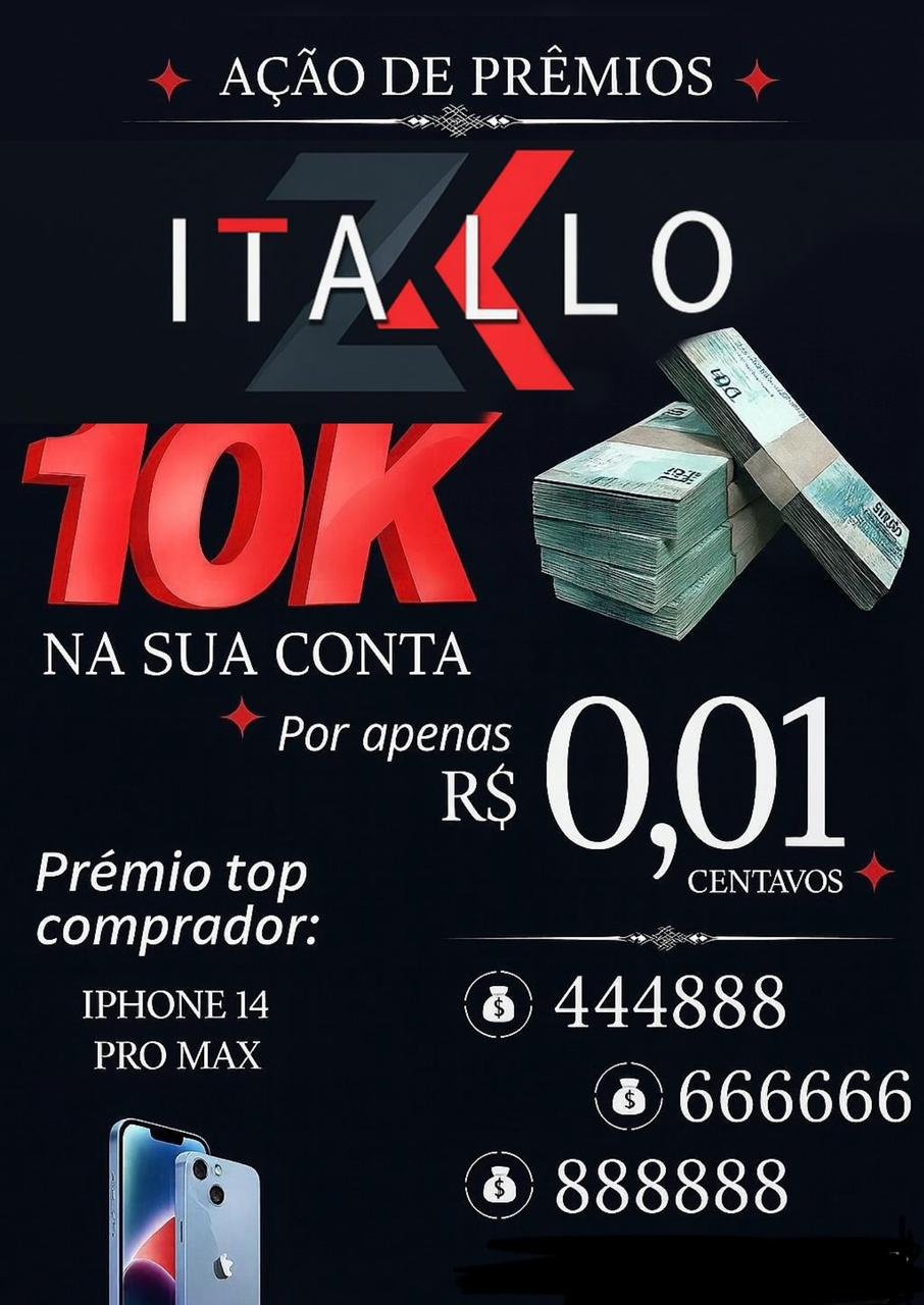 R$ 10.000,00 reias no PIX